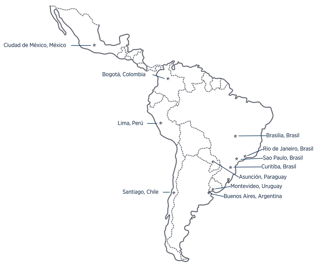 Escuelas de derecho de prestigiosas universidades de Estados Unidos recorren Latinoamérica